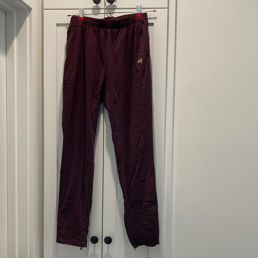 Tracksmith Session Maroon  Pants with Logo